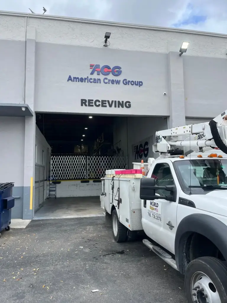 American Crew Group – Building Sign sign by World Signs USA, Miami