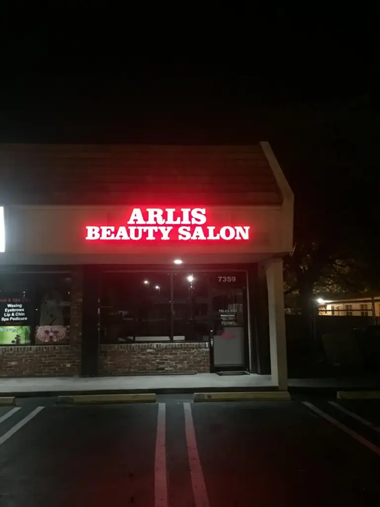 Arlis Beauty Salon – Channel letters by World Signs USA, Miami