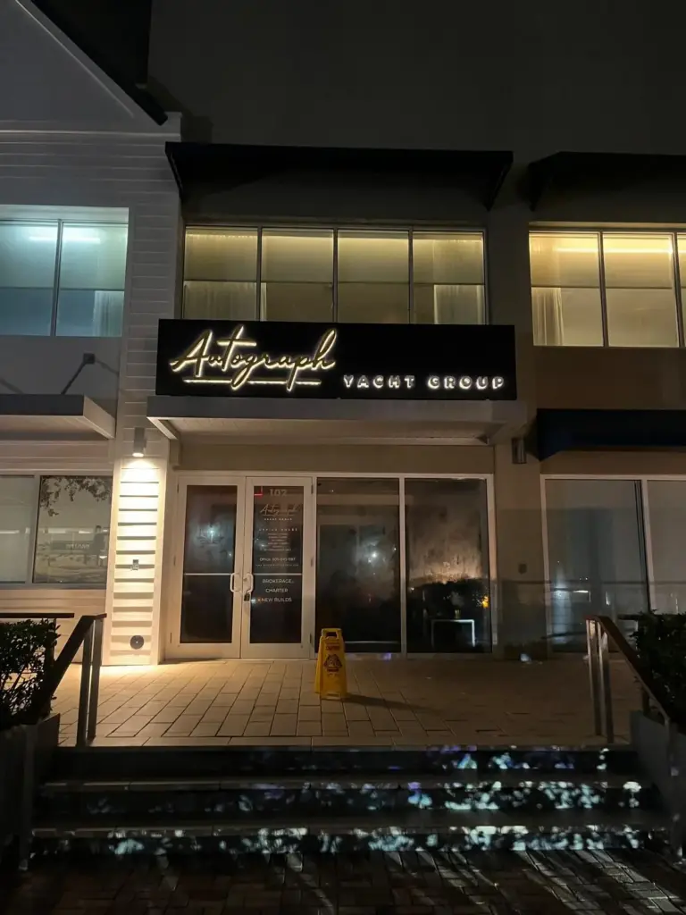 Autograph Yacht Group – Storefront Sign sign by World Signs USA, Miami