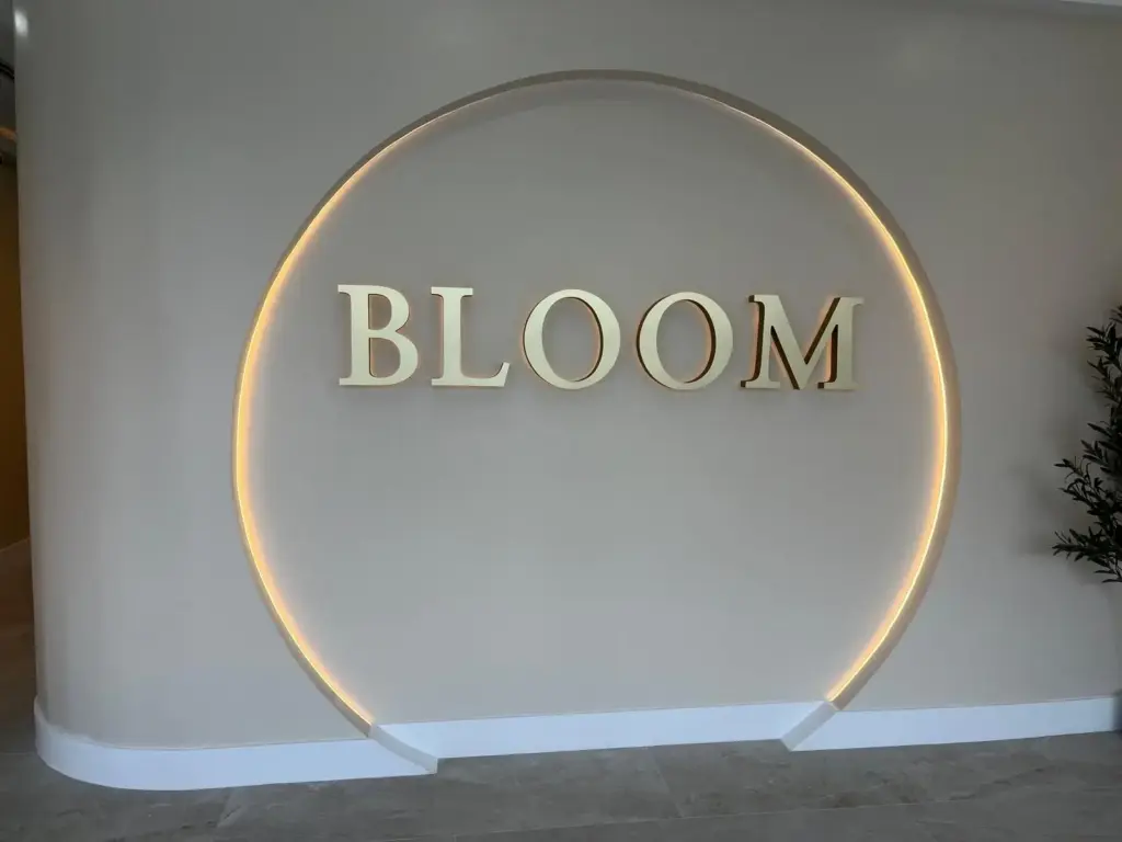 Bloom Aesthetic by Kathy – Interior + Exterior Letters sign by World Signs USA, Miami