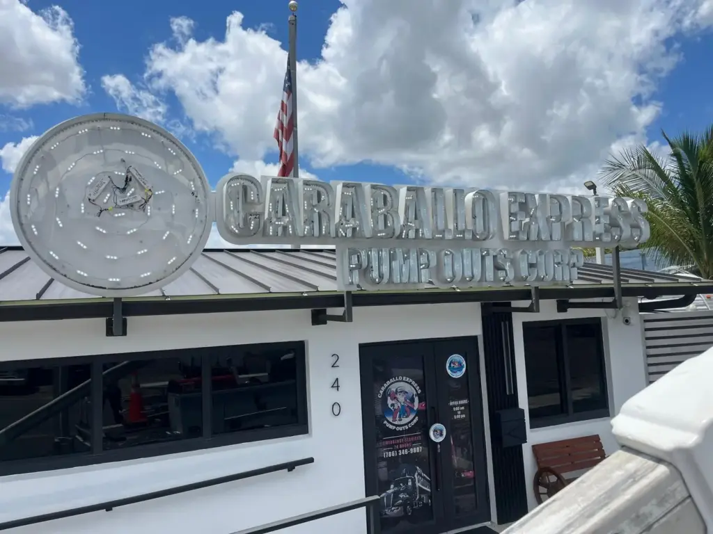 Caraballo Express Pump Outs – Dimensional Letters + Logo sign by World Signs USA, Miami