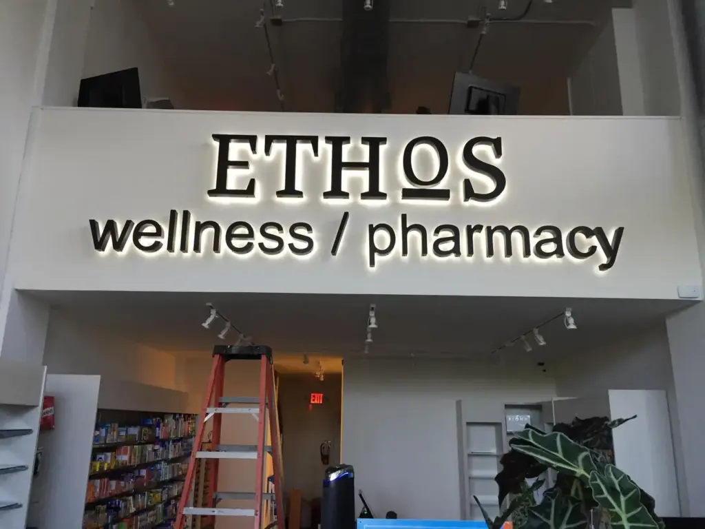 Ethos Wellness / Pharmacy – Channel letters by World Signs USA, Key Biscayne