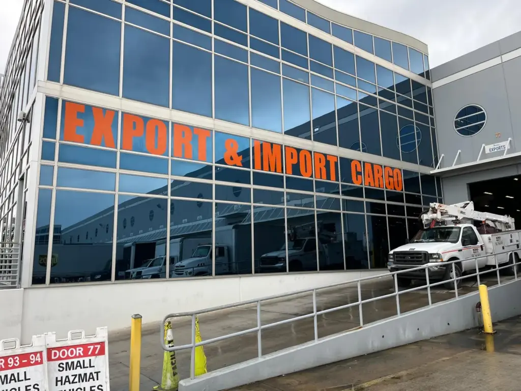 Export & Import Cargo – Window vinyl by World Signs USA, Miami