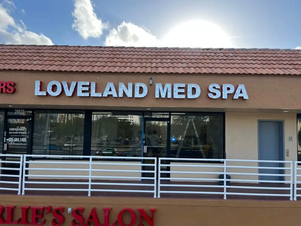 Loveland Med Spa – Channel Letters sign by World Signs USA, Miami