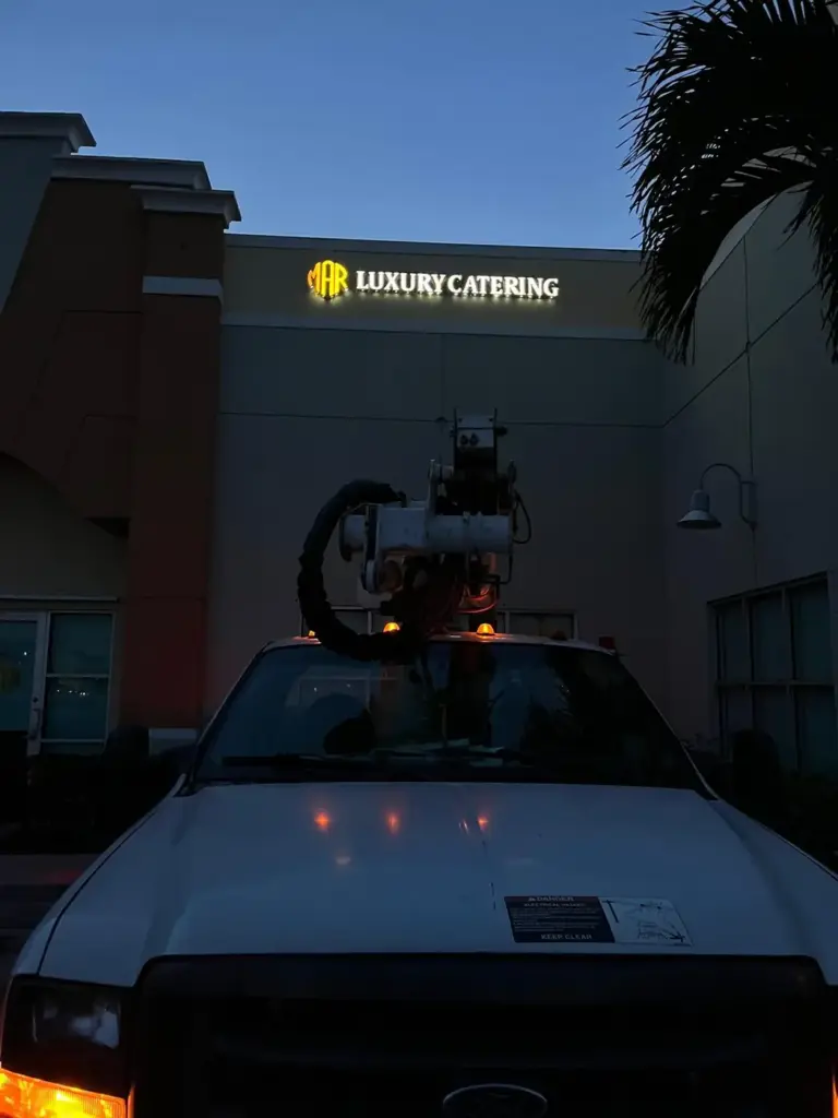 Luxury Catering – Channel letters + Sign change by World Signs USA, Doral