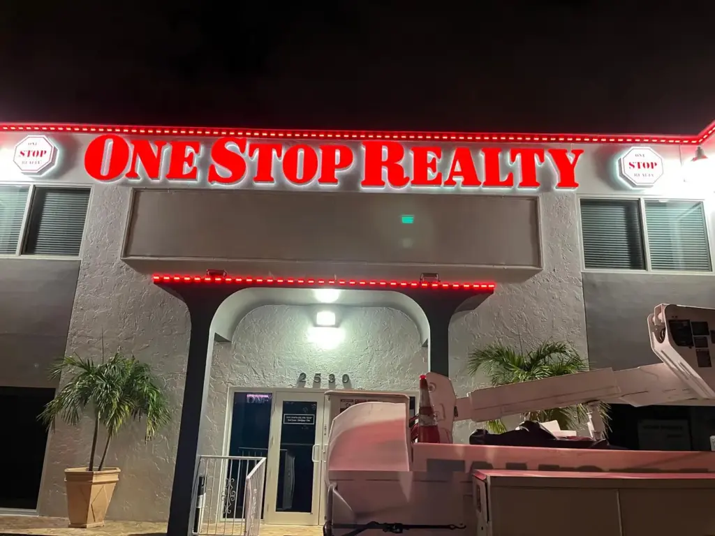 One Stop Realty – Channel letters by World Signs USA, South Florida