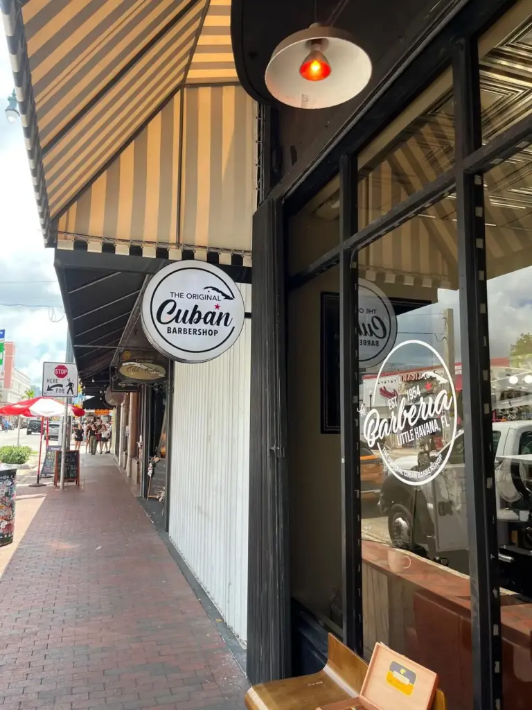 The Original Cuban Barbershop – Blade Sign sign by World Signs USA, Little Havana