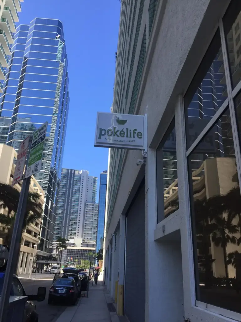Pokelife – Lightbox sign by World Signs USA, Miami