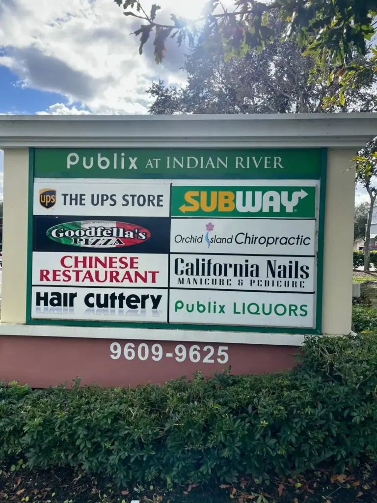Publix at Indian River – Monument Sign sign by World Signs USA, Florida