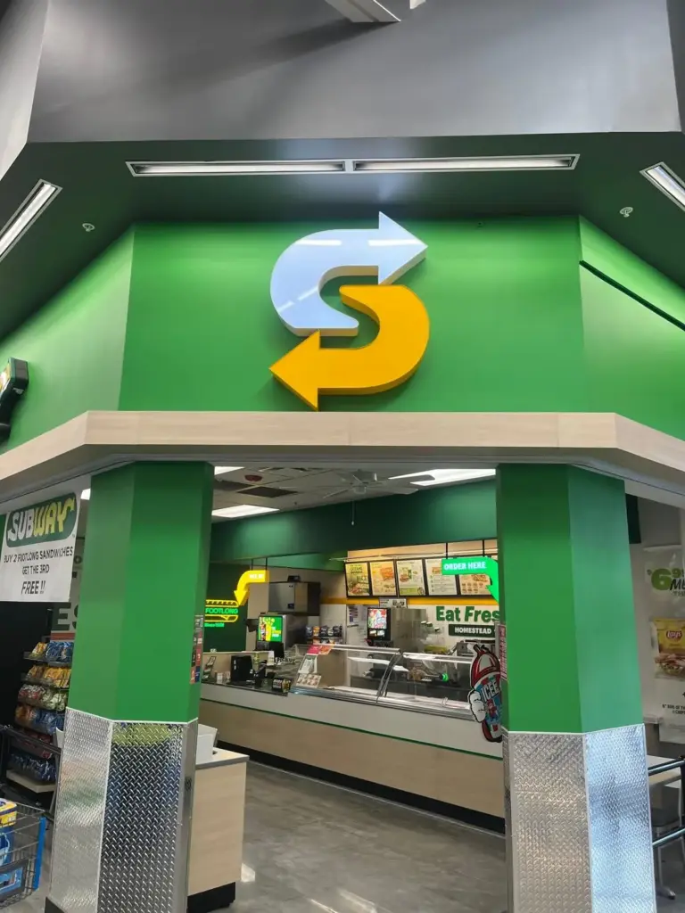 Subway (10 locations) – Interior Corner – Interior Sign sign by World Signs USA, Miami