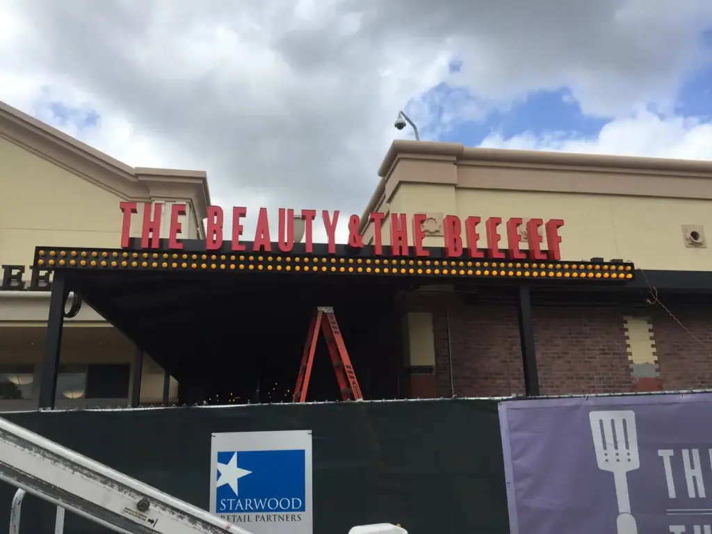 The Beauty & The Beeeef – Channel letters by World Signs USA, Wellington