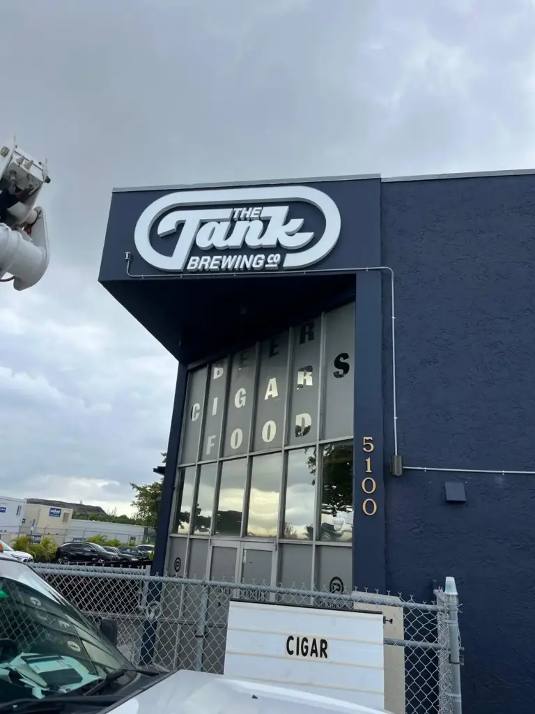 The Tank Brewing Co. – Logo Sign sign by World Signs USA, Miami