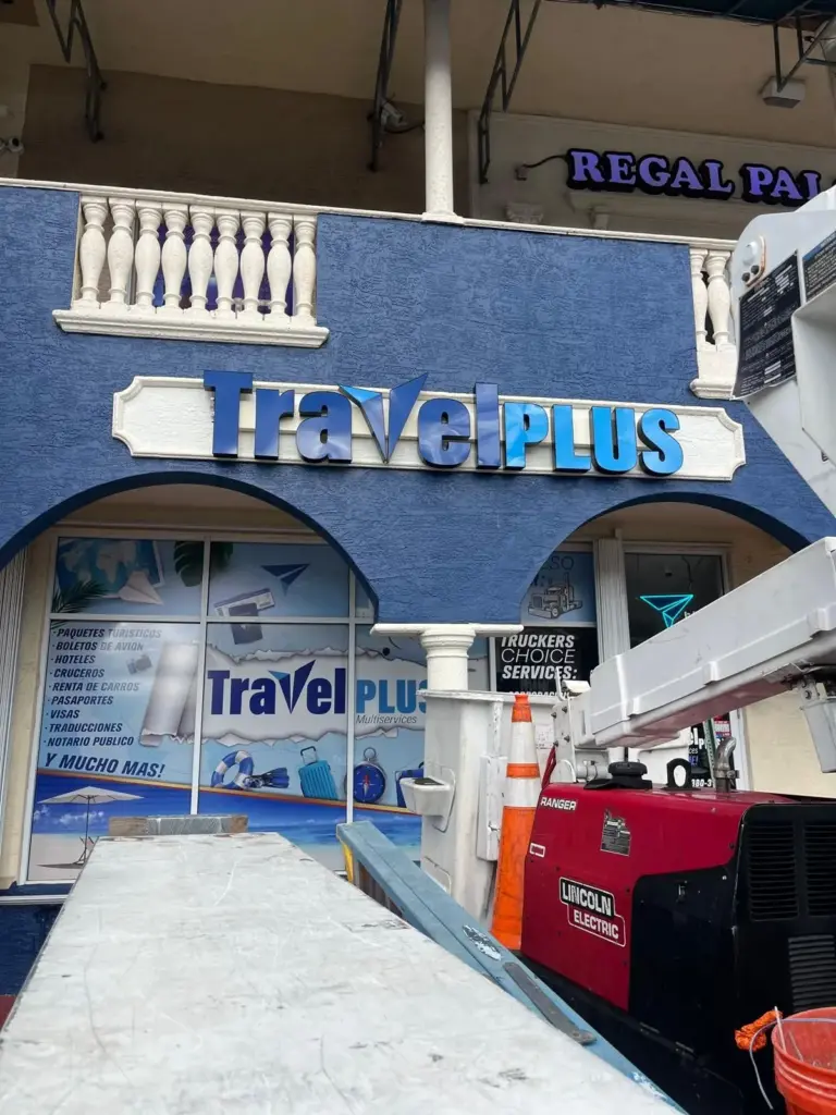 Travel Plus – Channel Letters sign by World Signs USA, Miami
