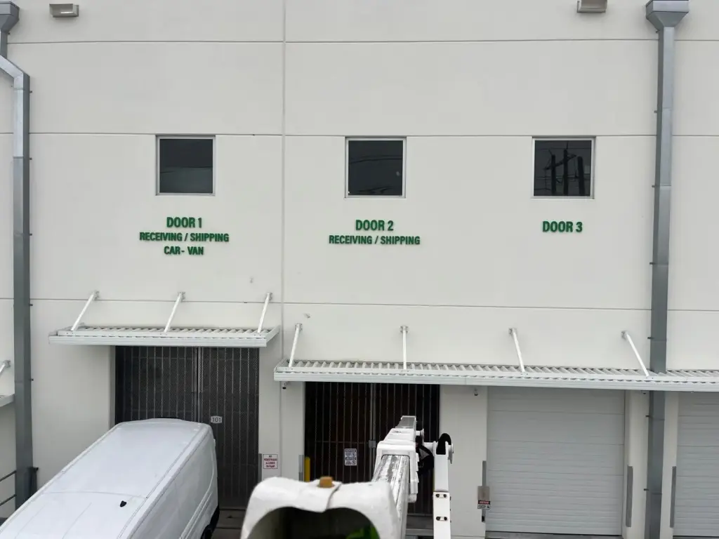 Warehouse Door Lettering – Wall Lettering sign by World Signs USA, Miami