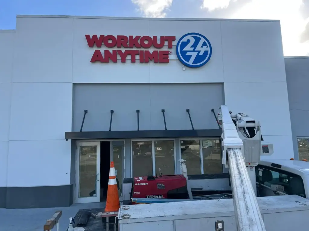 Workout Anytime – Channel Letters sign by World Signs USA, Miami